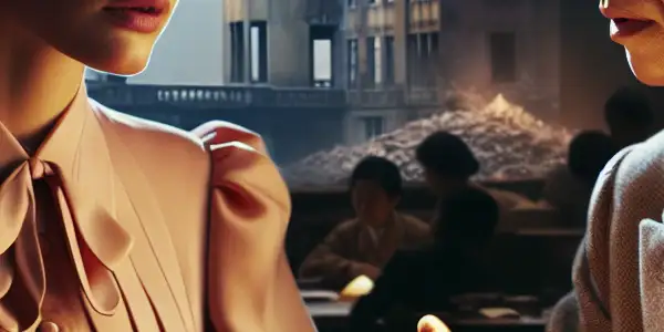 A French actress and Japanese architect share a poignant conversation in post-war Hiroshima, blending history and hope.<a href=