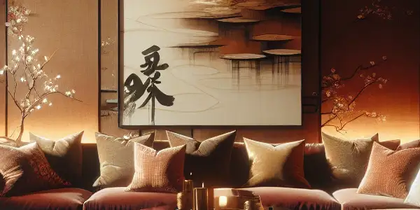 A cozy, intimate viewing room for private adult film screenings, featuring plush seating and soft, dim lighting.